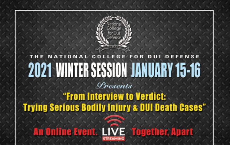 2021 Winter Session-From Interview To Verdict: