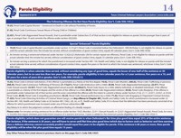 Cheat Sheet #14: Parole Eligibility 2023