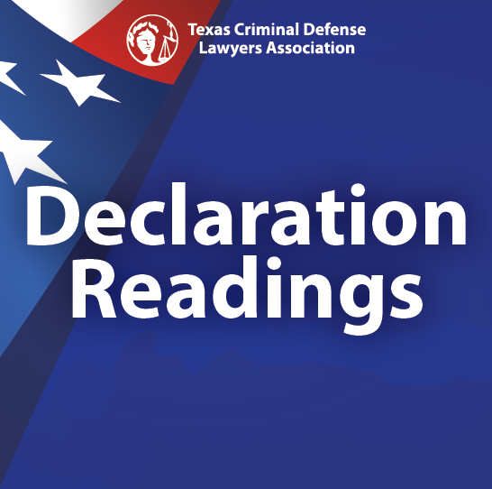 TCDLA Declaration Readings